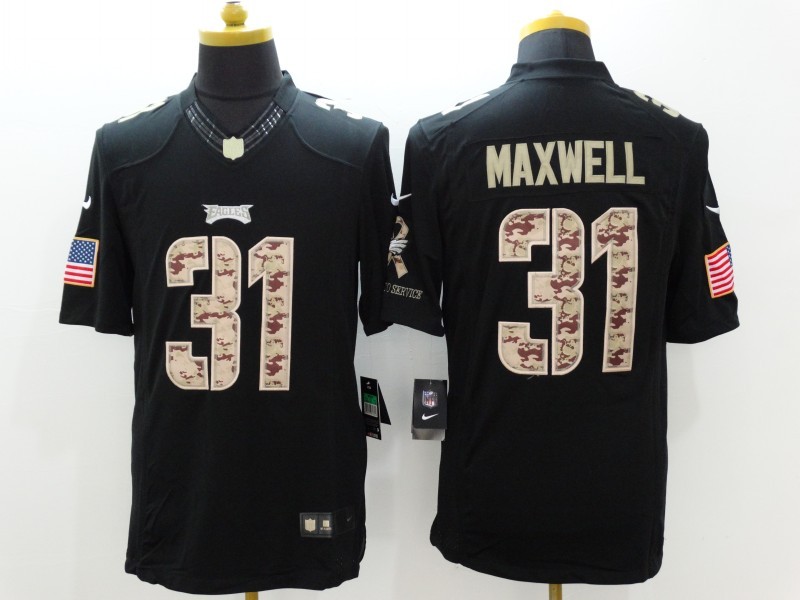 Men's Philadelphia Eagles Byron Maxwell #31 Black Jersey
